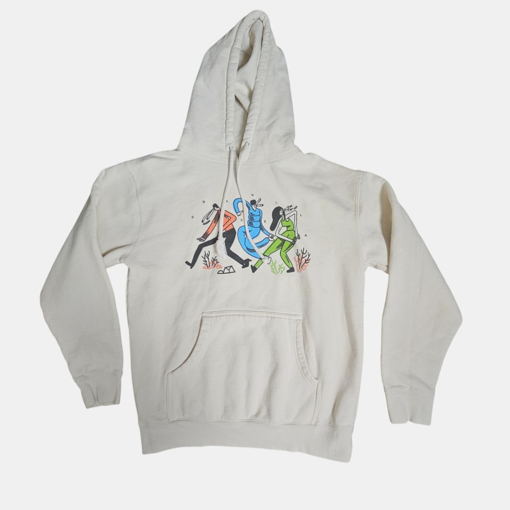 Coachella‎ Music Festival Graphic Print Pullover Hoodie Sweatshirt M Boho Art